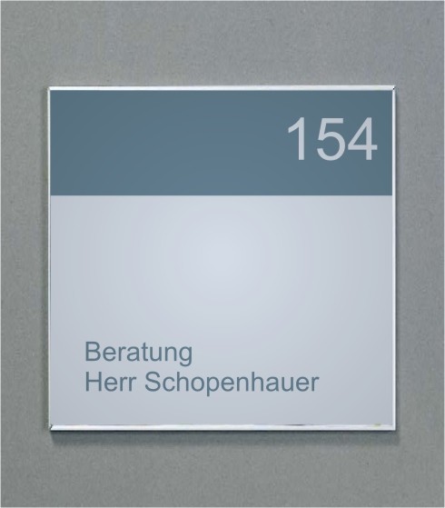 Wandschild | System Karlsruhe | 12 cm x 12 cm